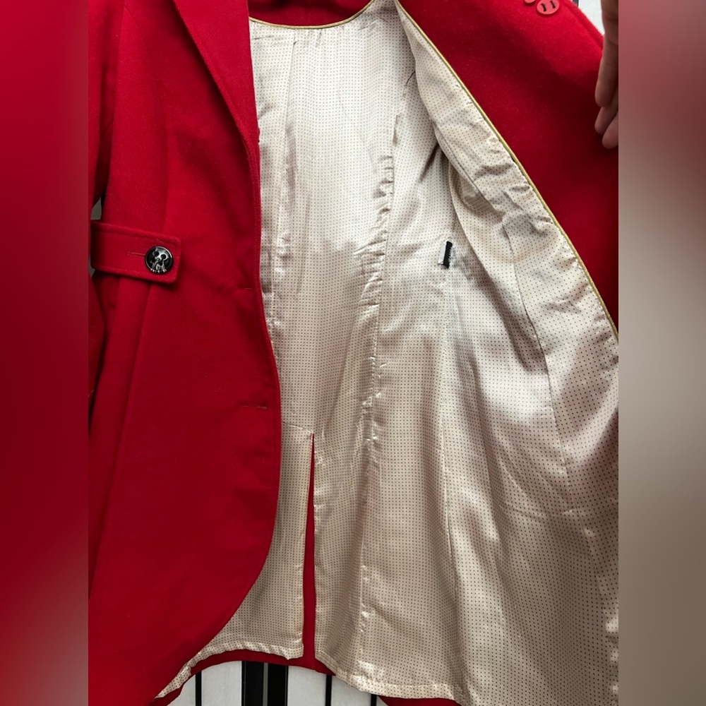 American Rag Red Pea Coat - Picture 4 of 5
